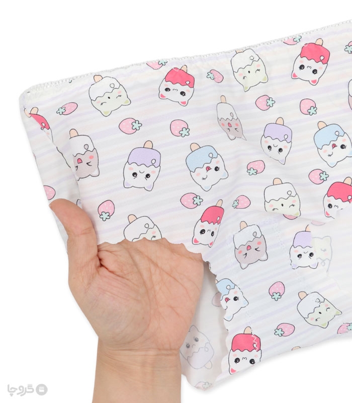 خرید ست شورت و سوتین دخترانه لیزری کاپدار فنردار بستنی