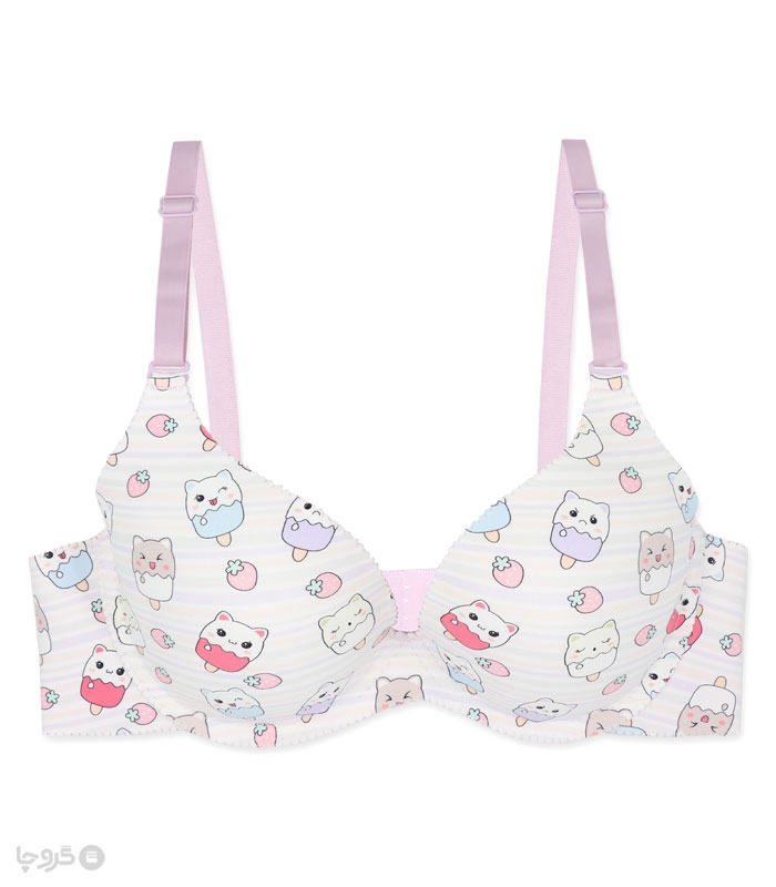 خرید ست شورت و سوتین دخترانه لیزری کاپدار فنردار بستنی