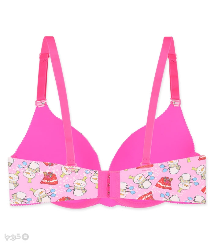 خرید ست شورت و سوتین دخترانه لیزری کاپدار فنردار آدم برفی