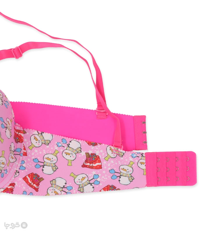 خرید ست شورت و سوتین دخترانه لیزری کاپدار فنردار آدم برفی