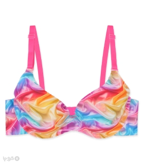 ست شورت و سوتین دخترانه لیزری کاپدار فنردار آبرنگی