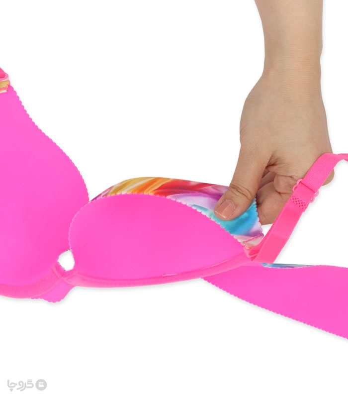 خرید ست شورت و سوتین دخترانه لیزری کاپدار فنردار آبرنگی