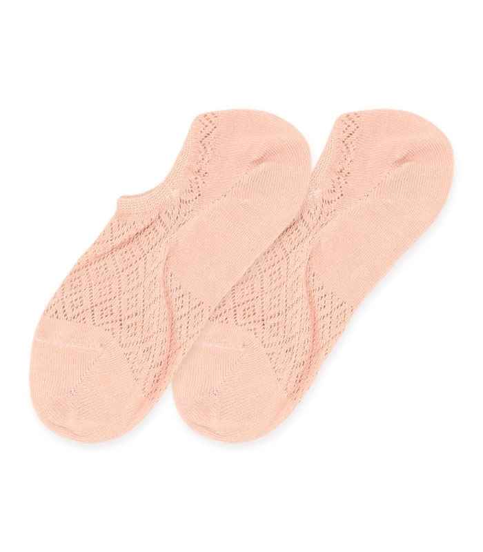 جوراب قوزکی زنانه کد 4224 طرح توری لوزی