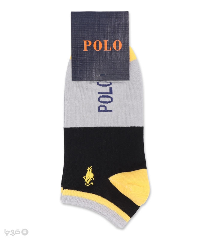 جوراب مچی مردانه کد 86510 گلدوزی طرح Polo
