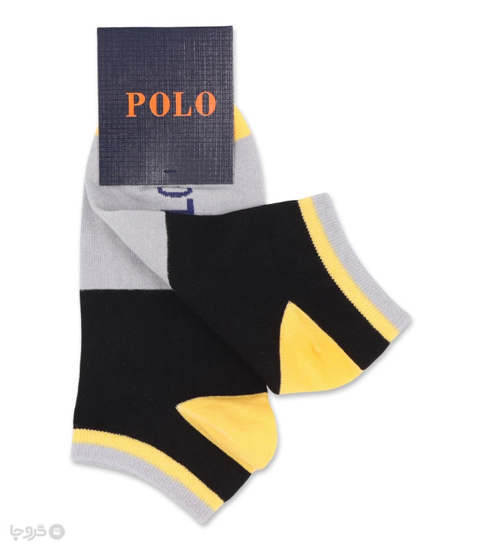 جوراب مچی مردانه کد 86510 گلدوزی طرح Polo