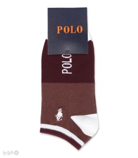 خرید جوراب مچی مردانه کد 86510 گلدوزی طرح Polo