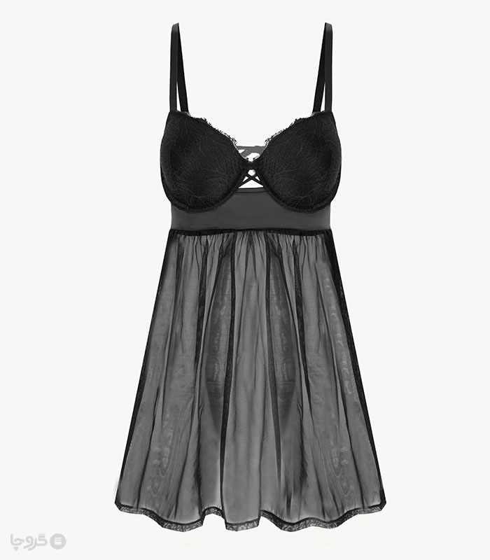 پیراهن کاپدار حریر و دانتل نیو کد Ashly