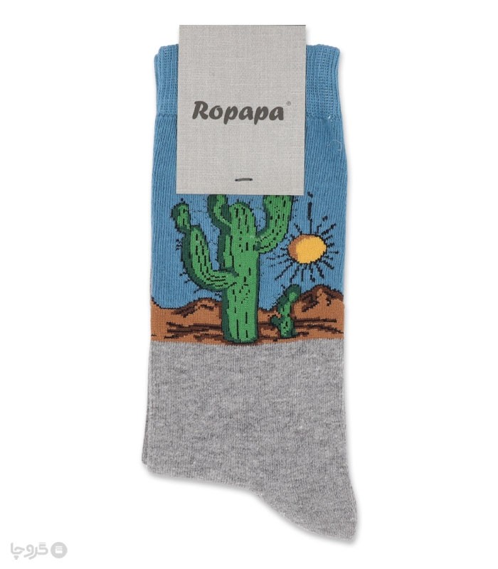 خرید جوراب ساقدار اسپرت روپاپا طرح Cactus Sun