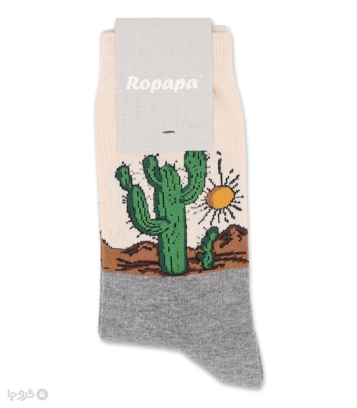 جوراب ساقدار اسپرت روپاپا طرح Cactus Sun