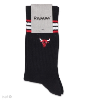 خرید جوراب ساقدار مردانه روپاپا طرح گلدوزی Chicago Bulls