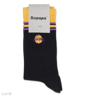 خرید جوراب ساقدار مردانه روپاپا طرح گلدوزی Lakers