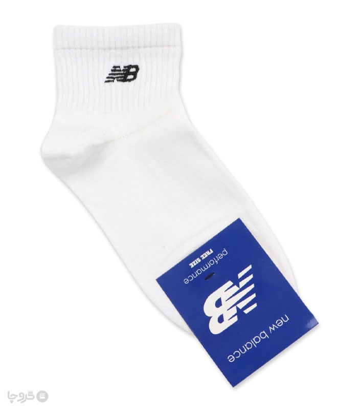 خرید جوراب نیم ساق اسپرت گلدوزی طرح New Balance