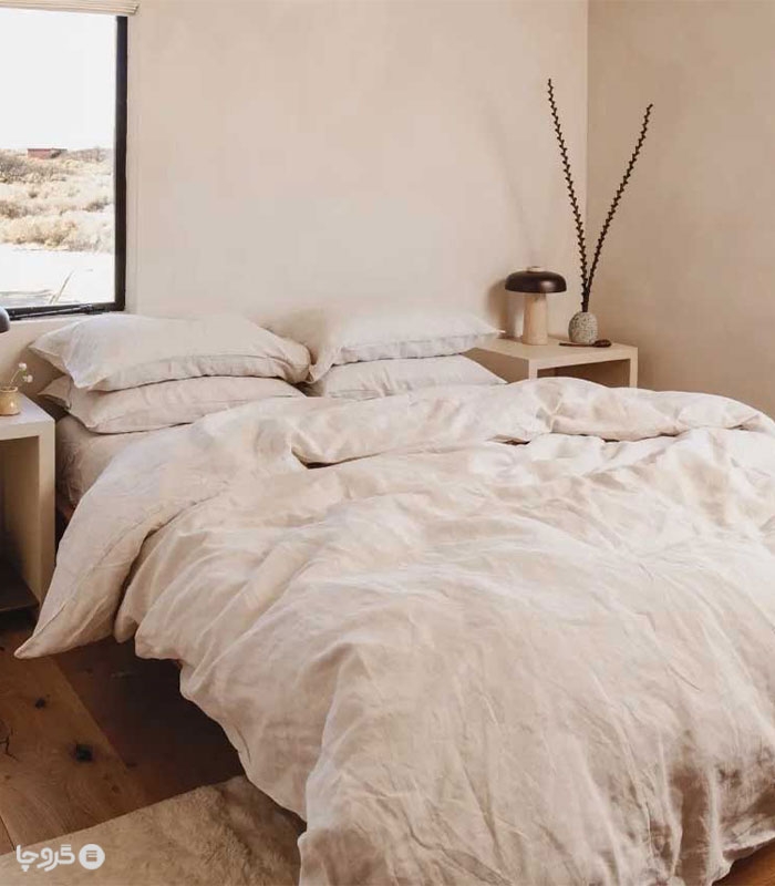 سرویس روتختی کاوری پینترستی نخ پنبه نوپه هوم طرح سیمپل