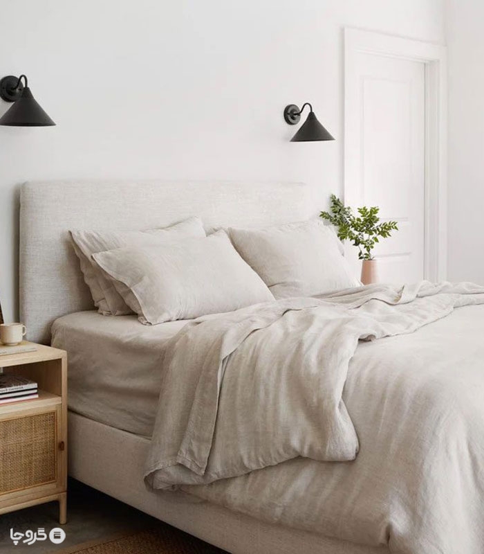 سرویس روتختی کاوری پینترستی نخ پنبه نوپه هوم طرح سیمپل