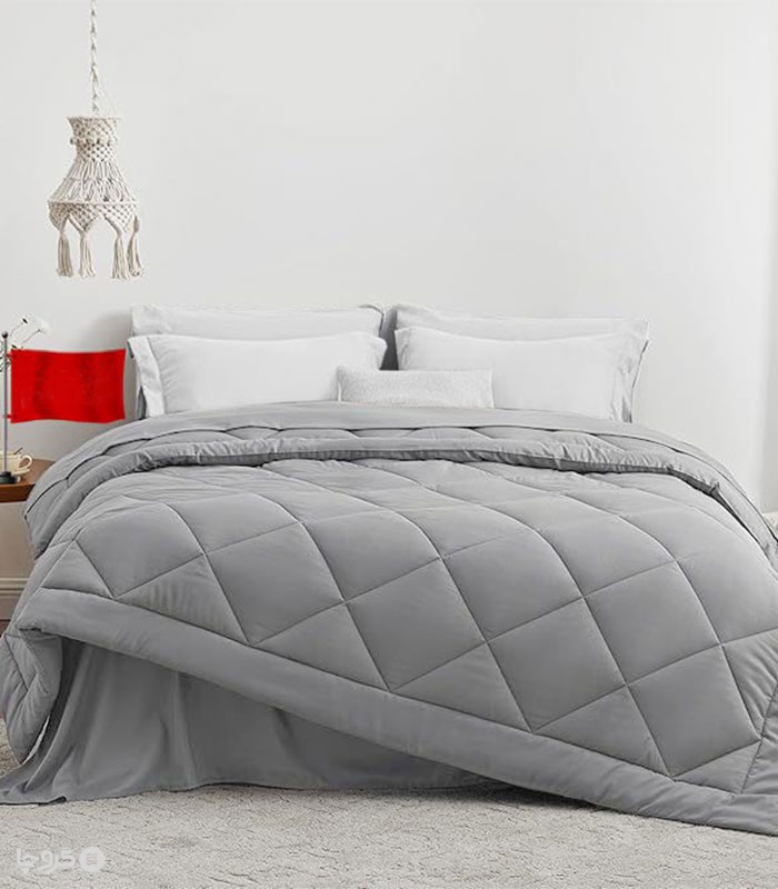 لحاف الیاف دار میکرو براش نوپه هوم طرح لوزی