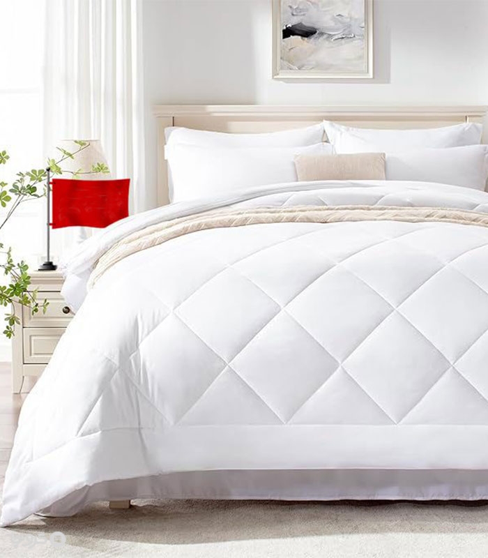 لحاف الیاف دار میکرو براش نوپه هوم طرح لوزی