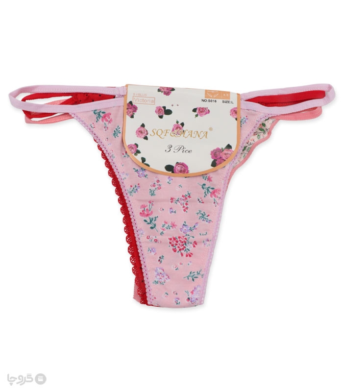 پک شورت زنانه نخی بکلس کد 016 - بسته 3 عددی