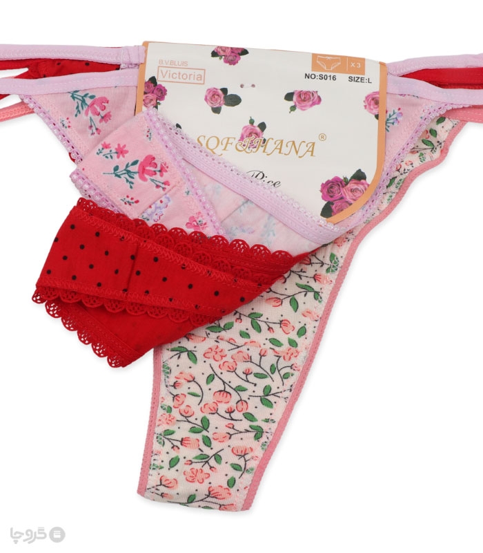 پک شورت زنانه نخی بکلس کد 016 - بسته 3 عددی