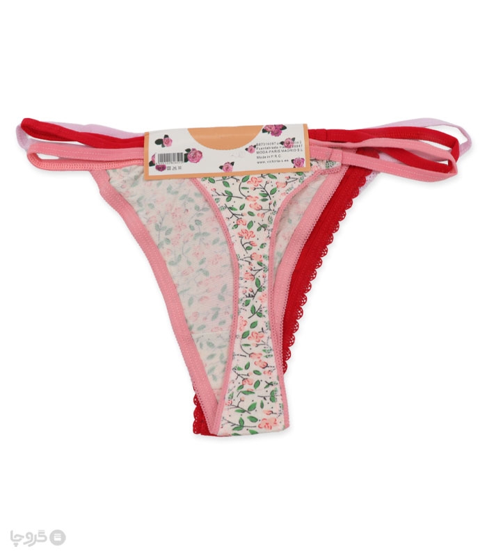 پک شورت زنانه نخی بکلس کد 016 - بسته 3 عددی