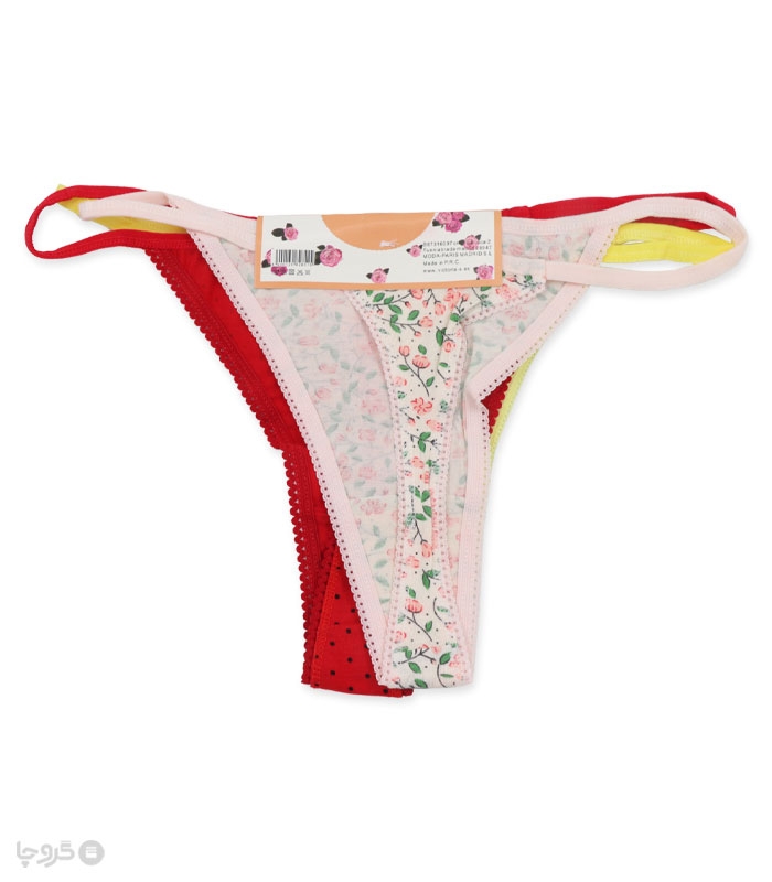 پک شورت زنانه نخی بکلس کد 016 - بسته 3 عددی