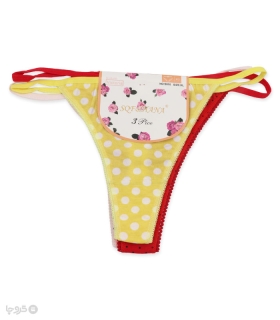 پک شورت زنانه نخی بکلس کد 016 - بسته 3 عددی