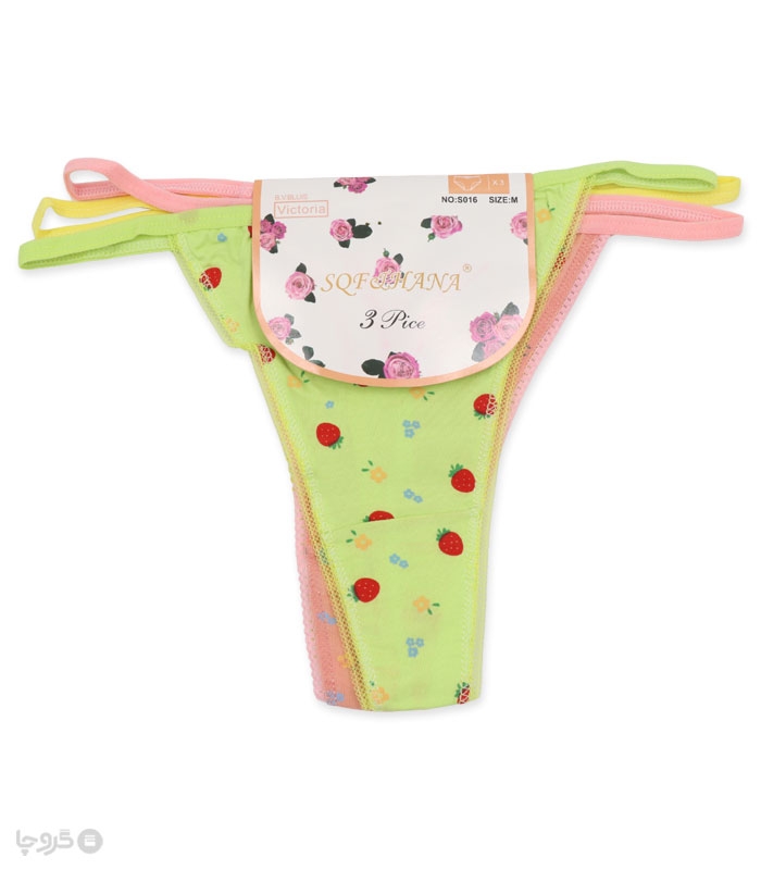 پک شورت زنانه نخی بکلس کد 016 - بسته 3 عددی