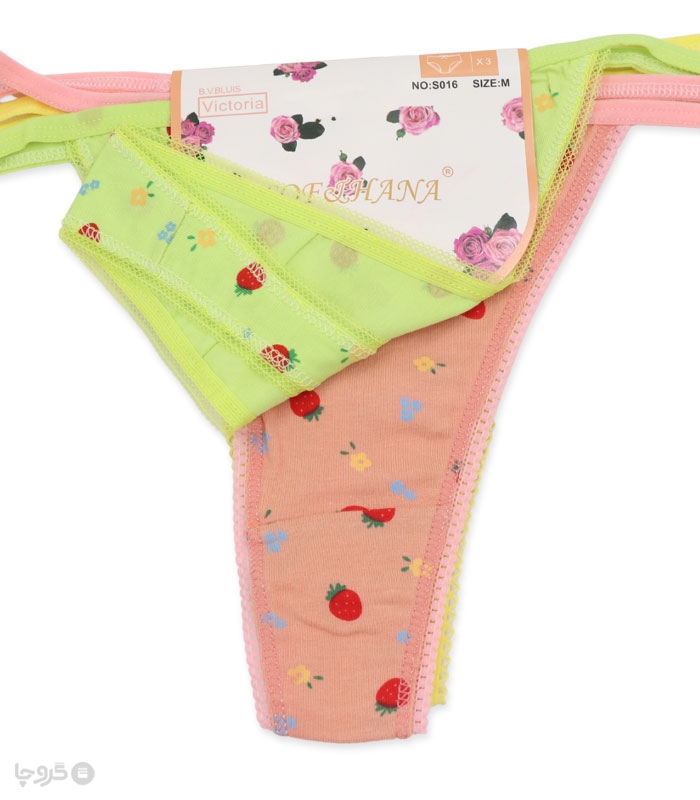 پک شورت زنانه نخی بکلس کد 016 - بسته 3 عددی