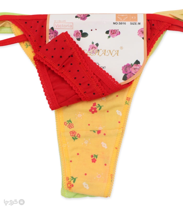 پک شورت زنانه نخی بکلس کد 016 - بسته 3 عددی