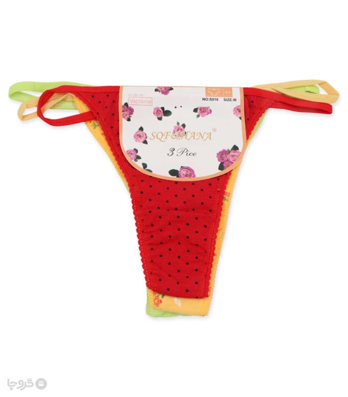 پک شورت زنانه نخی بکلس کد 016 - بسته 3 عددی