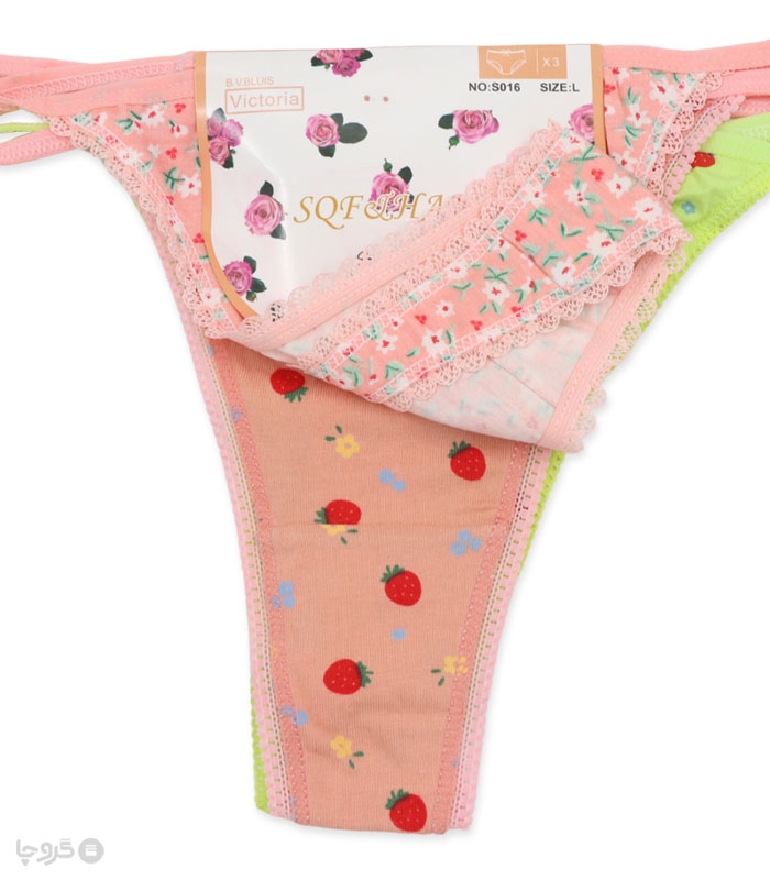 پک شورت زنانه نخی بکلس کد 016 - بسته 3 عددی