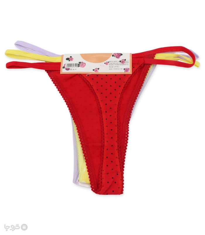 پک شورت زنانه نخی بکلس کد 016 - بسته 3 عددی