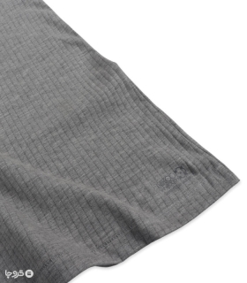 زیرپوش نخی رکابی یقه گرد سوزن خالی ملانژ نیکوتن پوش کد 1180