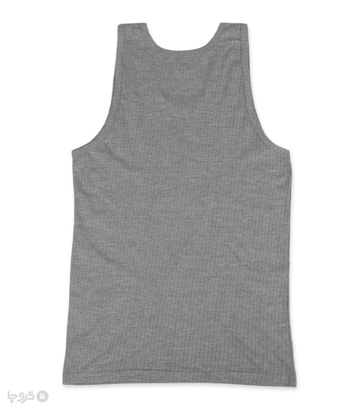 زیرپوش نخی رکابی یقه گرد سوزن خالی ملانژ نیکوتن پوش کد 1180