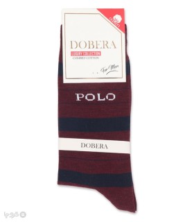 خرید جوراب ساقدار مردانه دوبرا طرح polo رینگی