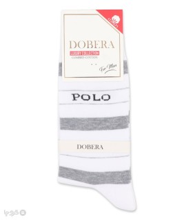 خرید جوراب ساقدار مردانه دوبرا طرح polo رینگی