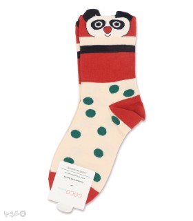 خرید جوراب نیم ساق زنانه کوکو اند هانا طرح پاندا خالدار