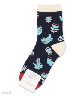 خرید جوراب نیم ساق زنانه کوکو اند هانا طرح تمساح