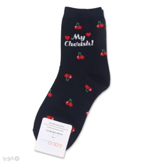 خرید جوراب نیم ساق زنانه کوکو اند هانا طرح گیلاس