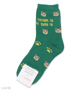 خرید جوراب نیم ساق زنانه کوکو اند هانا طرح  Cute Teddy