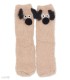 جوراب بوکله ساقدار زنانه گوشدار طرح سگ