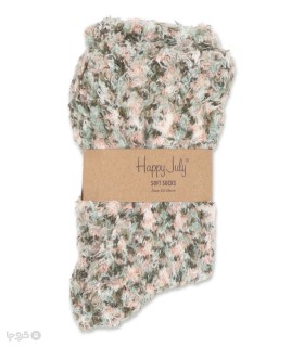 خرید جوراب بوکله ساقدار زنانه طرح رنگین کمانی