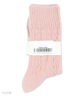 خرید جوراب پشمی ساقدار زنانه کوکو اند هانا طرح ژاکارد زنجیری