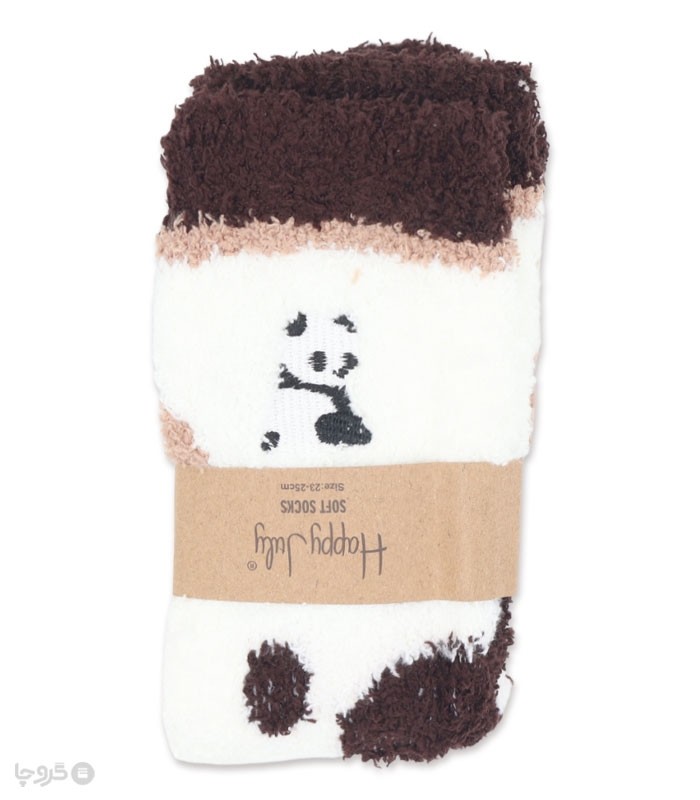 خرید جوراب بوکله ساقدار زنانه طرح پاندای تنها