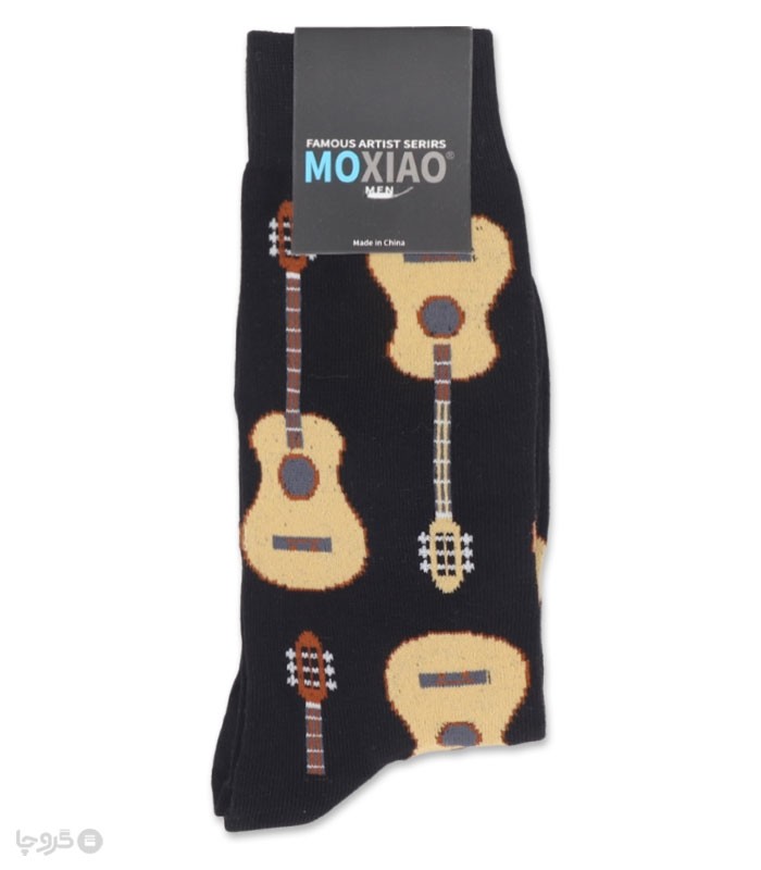 خرید جوراب ساقدار مردانه ماکسیو طرح گیتار