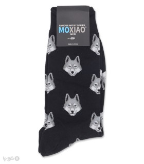 خرید جوراب ساقدار مردانه ماکسیو طرح گرگ