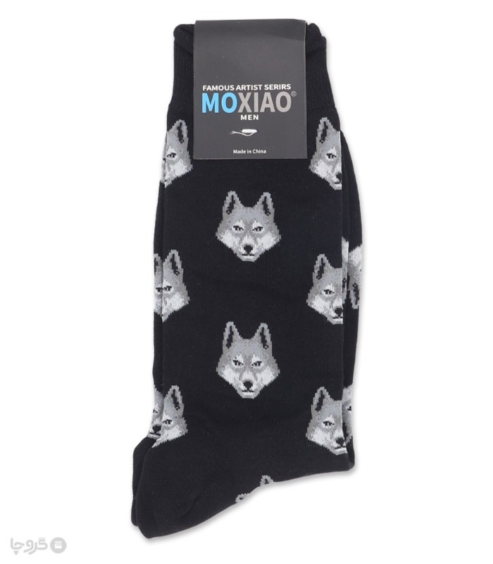 خرید جوراب ساقدار مردانه ماکسیو طرح گرگ