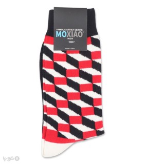 خرید جوراب ساقدار مردانه ماکسیو طرح چند ضلعی