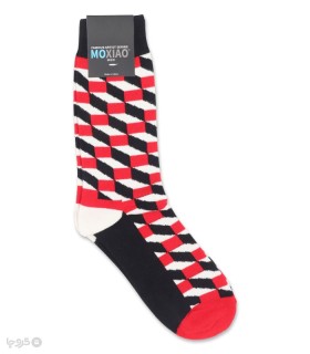 جوراب ساقدار مردانه ماکسیو طرح چند ضلعی