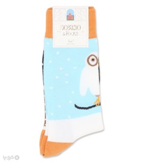 خرید جوراب ساقدار زنانه ماکسیو طرح جغد عینکی