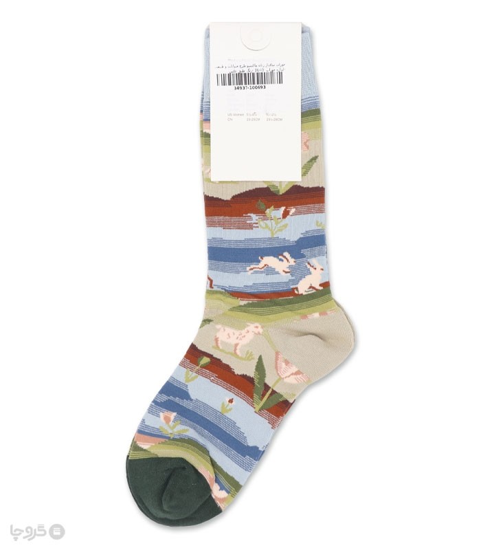 جوراب ساقدار زنانه ماکسیو طرح حیوانات و طبیعت